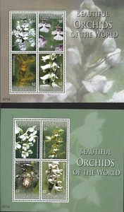 GRENADA - 2007 MNH "Beautiful ORCHIDS Of The World" Two Souvenir Sheets !! - Picture 1 of 3