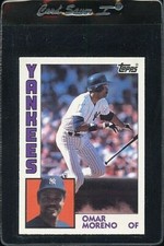 1984 TOPPS TIFFANY #16 OMAR MORENO NEW YORK YANKEES 