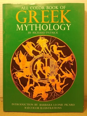 All Color Book of Greek Mythology by Richard Patrick 102 Color Illustrations HC - Image 1 of 4