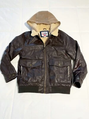 Swiss Cross Boys Water Resistant Coat with Faux Fur Trim Size 10/12 Color Brown - Image 1 of 4