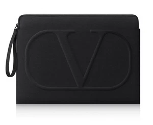 Valentino Beauty Black “V" Logo Laptop Pouch ~ 2025 GWP VIP Gift ~ Sealed - Picture 1 of 1