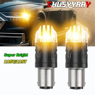 Para Kia Soul 2012-2020 2x 1157 LED Bombillas de luz de giro delanteras ámbar/amarillo Foto 1 de 4