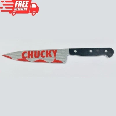 Chucky Display Knife Prop – Child’s Play Horror Decor Sign 27cm 3D Printed