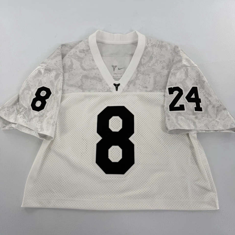 Camiseta corta Nike blanca rara Kobe Bryant para mujer con estampado de serpiente #8 #24 Mamba S Foto 1 de 4
