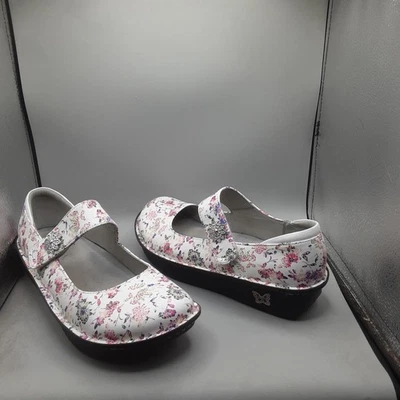 Alegria Paloma Mary Jane Shoes Womens Size 40 Floral Leather Comfort PAL-7505 - Image 1 of 4