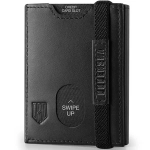 Portafoglio Uomo Porta Carte Credito Slim con Portamonete Blocco RFID 2 Separato - Foto 1 di 24