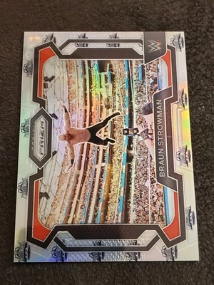 2024 Panini Prizm WWE BRAUN STROWMAN /40 WrestleMania Prizm Raw #6 - Image 1 of 2