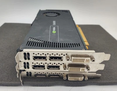 3x Nvidia Quadro 4000 2GB GDDR5 2xDisplay 1xDVI Graphics Card Dell P/N: 0731Y3 - Image 1 of 4