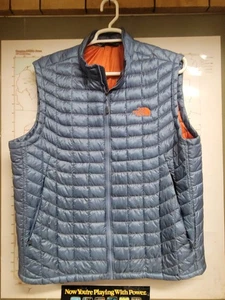 The North Face Thermoball Puffer Vest Men’s Size XL Navy Blue - Picture 1 of 6