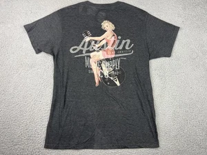 Austin Music Supply Co Shirt Mens Medium Duck Co Pinup Graphic Tee Vintage Style - Picture 1 of 11