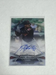 2018 Topps Silver Slugger Jose Ramirez 21/99 ON CARD DOUBLE AUTO ERROR #MLBAA-JR - Picture 1 of 2