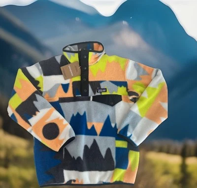 $89 Patagonia's Kid's Lightweight Synchilla Snap-T Frontera Endless Blue S(7-8) - Image 1 of 4