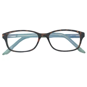 Optitek Blue Light Readers  2102 +1.25 Tortoise/Aqua Eyeglasses Frame 53-17-142 - Picture 1 of 12