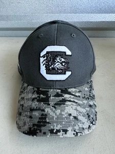 South Carolina Gamecocks Gray Camouflage Adjustable Backstrap 47 Brand Hat!! - Picture 1 of 7