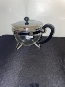 Bodum Chambord Glass Tea Pot 32-oz Silver - Picture 1 of 5