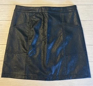 NWT Target Art Class Girls Size Medium 7/8 Black faux Leather Skirt - Picture 1 of 7