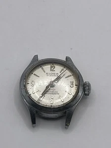 Vintage Eloga 17 Jewels Inabloc Antimagnetic Wrist Watch Parts Or Repair - Picture 1 of 4