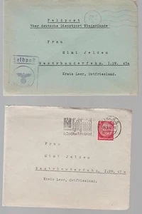 WW 2 Feldpost correspondence 10 covers Germany Merchant Marine Captain Jelden - Picture 1 of 11
