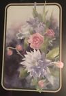 Home Interiors Framed Matted Floral Watercolor 25