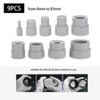 9Pcs Camera Lens Ring filter Removal Spanner Wrench Rubber Lens Repair Tool Kit