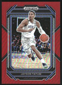 2023-24 Panini Prizm Draft Picks Prizms Red #51 Jayson Tatum /299 