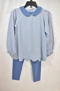 Ishtex Legging's & Top Set Blue Size 6X/7 - Picture 1 of 6