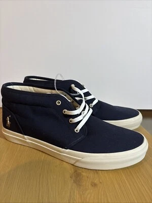 POLO RALPH LAUREN Para hombres Keaton Chukka Bota Zapatos Talla 12 Azul Marino NUEVO Foto 1 de 4