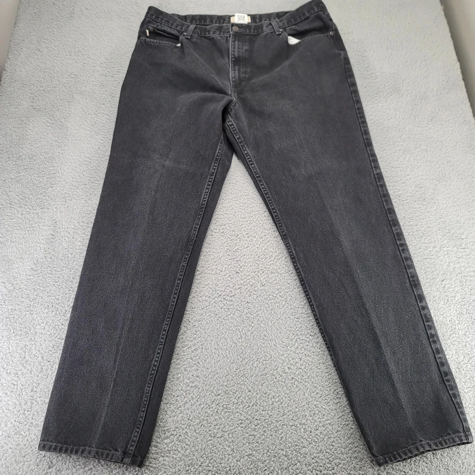 Vintage L.L. Bean Jeans Mens 42x36 Black Denim Classic Fit Y2K Pockets High Rise - Image 1 of 4