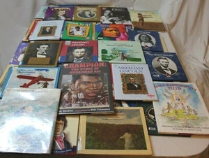 Huge Lot 39 Children Biography Books Presidents Black History Elementary Picture - Picture 1 of 10