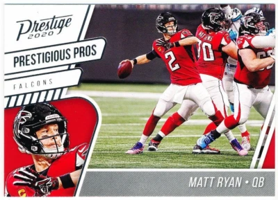 2020 Panini Prestige Football Matt Ryan Prestigious Pros #PP-MR Atlanta Falcons - Image 1 of 2