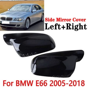 PAR DE TAPA DE ESPEJO LATERAL PARA BMW E46 E65 E66 330Ci 745i 750i 750Li PUERTA ALA LATERAL ALA - Imagen 1 de 8