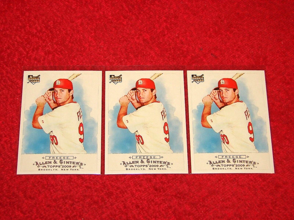 DAVID FREESE CARDINALS 2009 TOPPS ALLEN AND GINTER RC #177 LOT OF 3 (B1) Foto 1 de 1