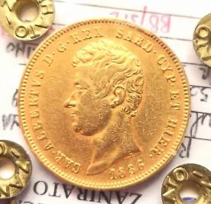 50 Lire 1836 Turin Carlo Alberto Königreich Sardinien Sehr Selten BB/SPL R2 Italy - Bild 1 von 7