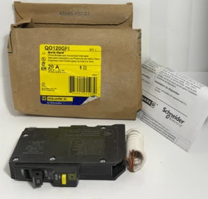 Disyuntor Square D QO120GFI monopolo 20 amperios e interruptor de falla a tierra - Imagen 1 de 4