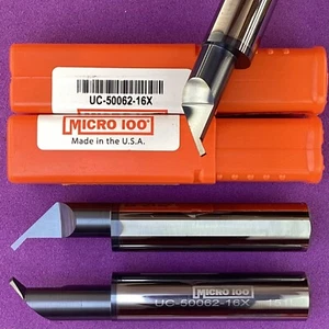 MICRO 100 UC-50062-16X Carbide 1/16” Undercutting Tool ALTiN🎯Machinist - Picture 1 of 1