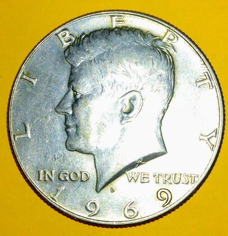 1965 to 1970 Random Year 50C Kennedy Half Dollar, 40% Silver Cover