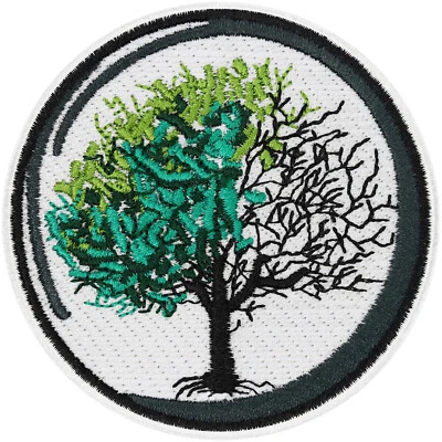 Lebensbaum Aufnäher Tree of life Patch Yoga Sticker Bügelbild Aufbügler 75x75mm - Bild 1 von 4