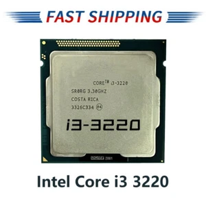 Intel Core i3-3220 3.30GHz 5GT/s LGA 1155 2-Cores 4 Threads Processor SR0RG 55W - Picture 1 of 10
