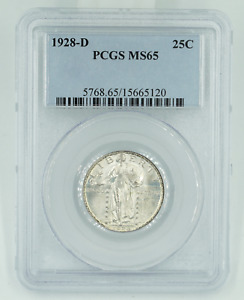 1928-D PCGS MS65 Standing Liberty Silver Quarter
