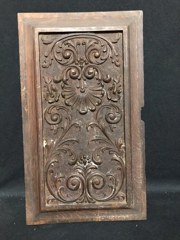 21” Carved Wood Pediment Cover