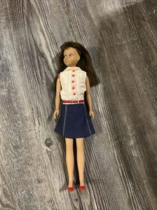 Skipper 1963 Vintage Mattel Japan, Straight Legs; Brunette. - Picture 1 of 6