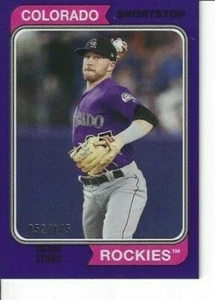 Tarjeta de historia de Topps Archives Purple Trevor 2020 # 124 Colorado Rockies/175 - Imagen 1 de 1