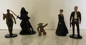 Star Wars Das Erwachen der Macht Mini Actionfigur 5 Stück Yoda Leia Han Kylie Finn - Bild 1 von 3