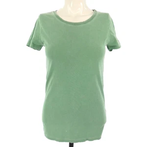 Green Dyed T Shirt Slim Fit Tee Cotton Casual Size M Velvet Graham Spencer - Picture 1 of 17