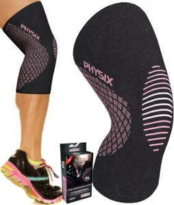 Physix Gear Knie Kompressionsmanschette für Herren & Damen - Beste Kompression Kniebandage - Bild 1 von 12