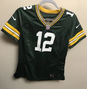 Green Bay Packers Jersey Aaron Rodgers Women's Large Football #12 Nike ON FIELD - Picture 1 of 22