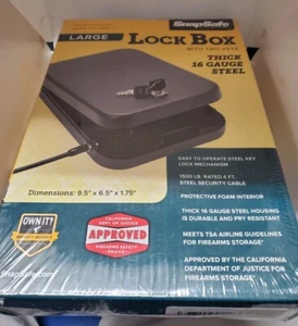 SnapSafe Keyed Lock Box - Large (9.5”x 6.5”x 1.75”) - Picture 1 of 3