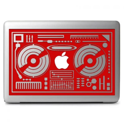 DJ Console Rmx DJ Mixers Vinyl Decal for Apple Macbook Air Pro 13" 13.3" Laptop - Image 1 of 3