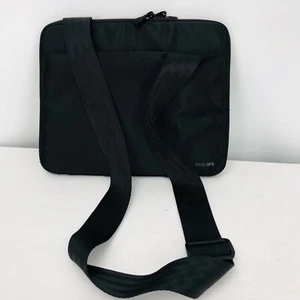 Phillips Tablet 10" Zip Case Removable Strap Black Outside Pockets - Picture 1 of 6