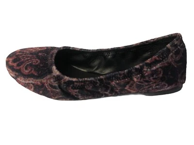 Lucky Brand Women's Emmie Ballet Flats Black Multi Paisly Brocade Velvet - Image 1 of 4
